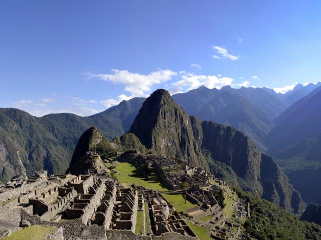 Get a panorama of Machu Picchu