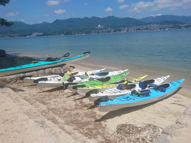 Kayak on the Seto inland sea