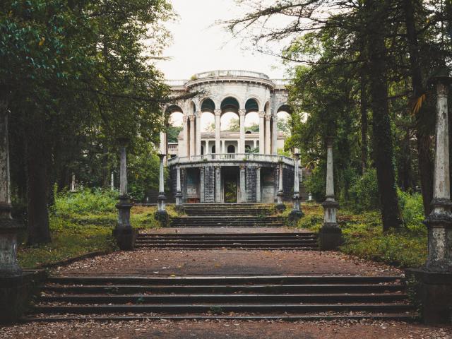 Explore an abandoned spa town