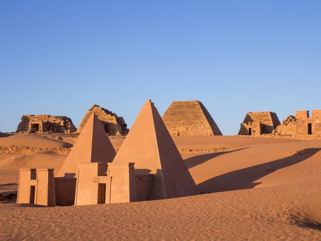 Explore the pyramids of Meroe