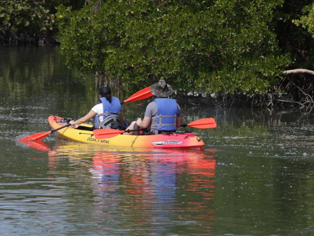 Kayak in Juan Venado Wildlife Refuge