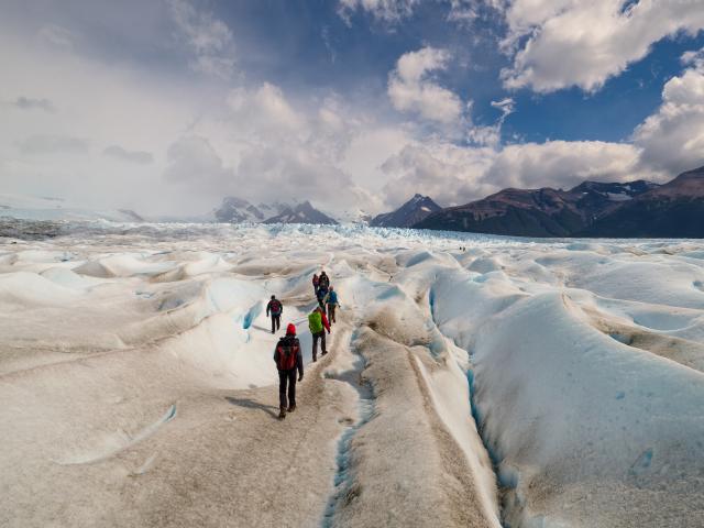 Ice trek on Cagliero Glacier