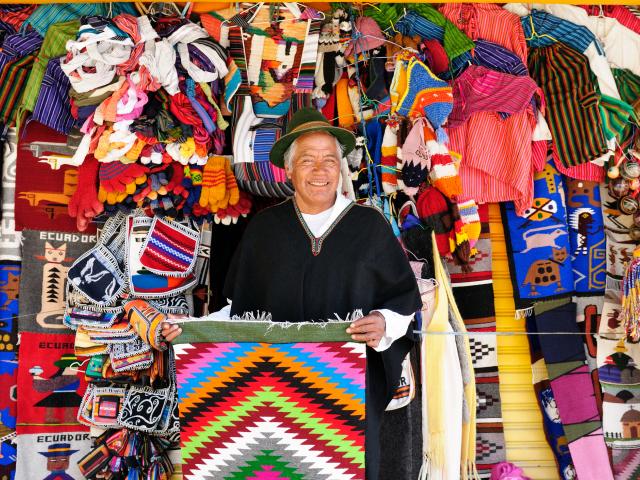 Shop at indigenous Otavalo market