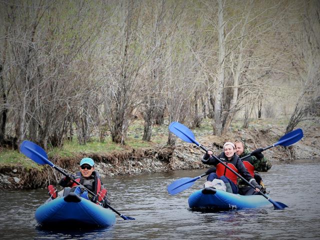 Kayak on the Tuul River