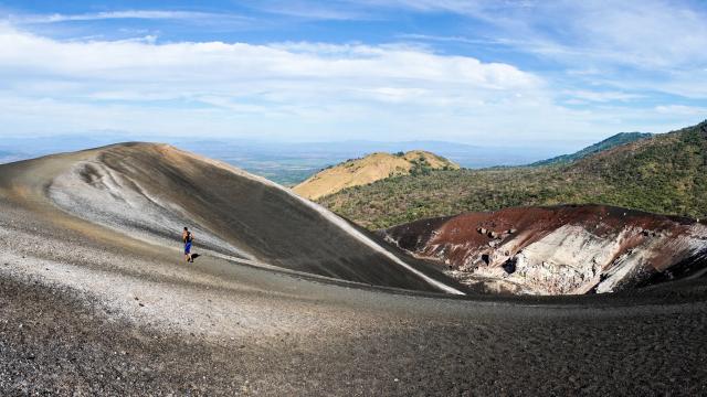 Sled or hike down Cerro Negro Volcano