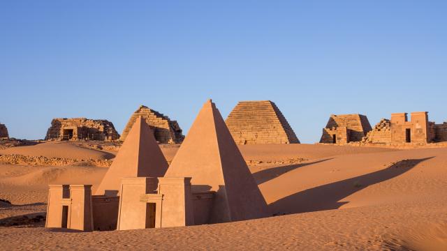 Explore the pyramids of Meroe