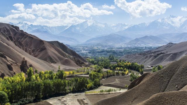 Travel through Afghan mountains