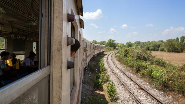 Enjoy a train ride out of Yangon
