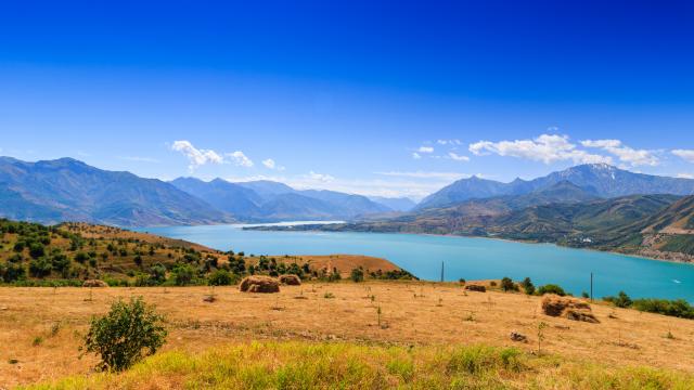 Take in views of Aydarkul Lake