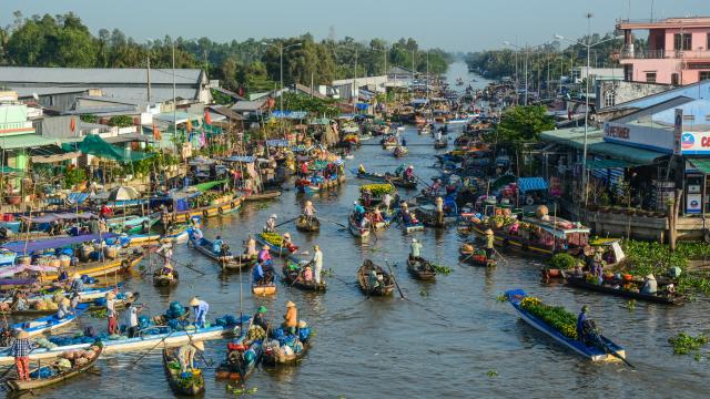 Explore the Delta's floating markets