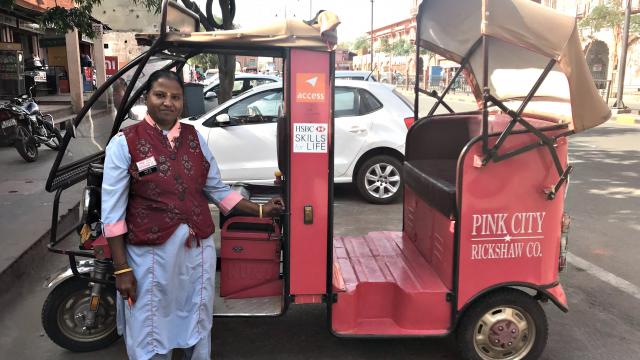 Help empower female rickshaw drivers