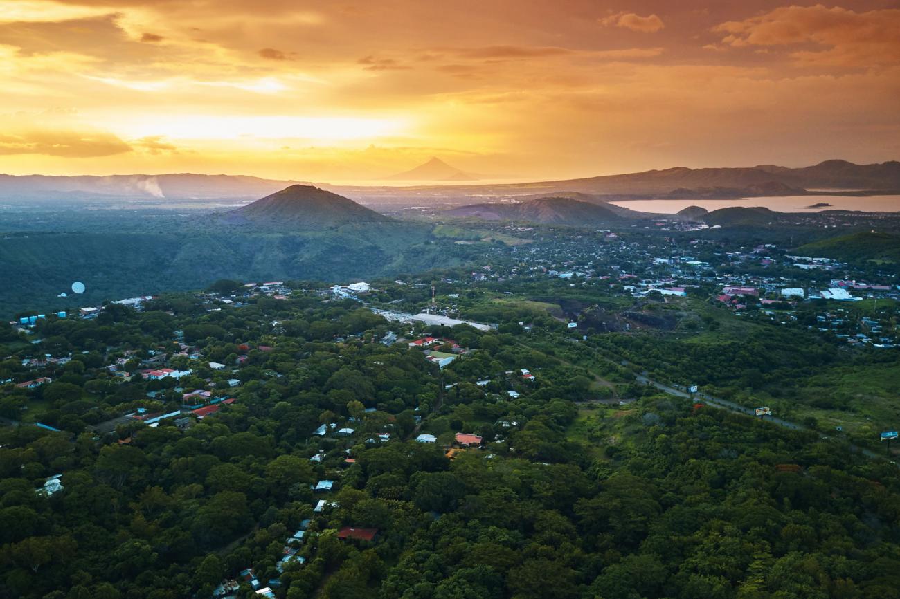A view from Managua from above