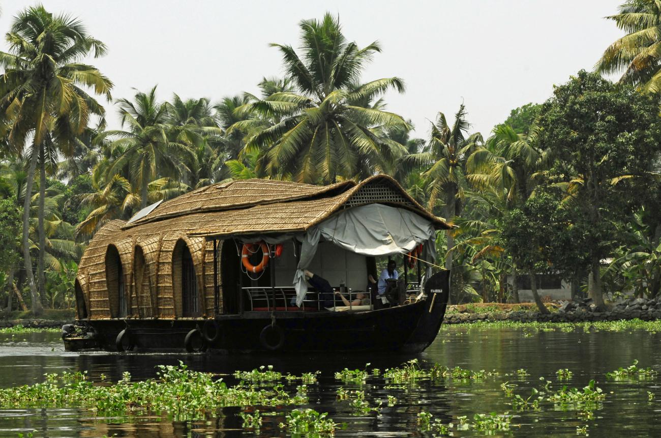 A boat on Kerala Backwaters