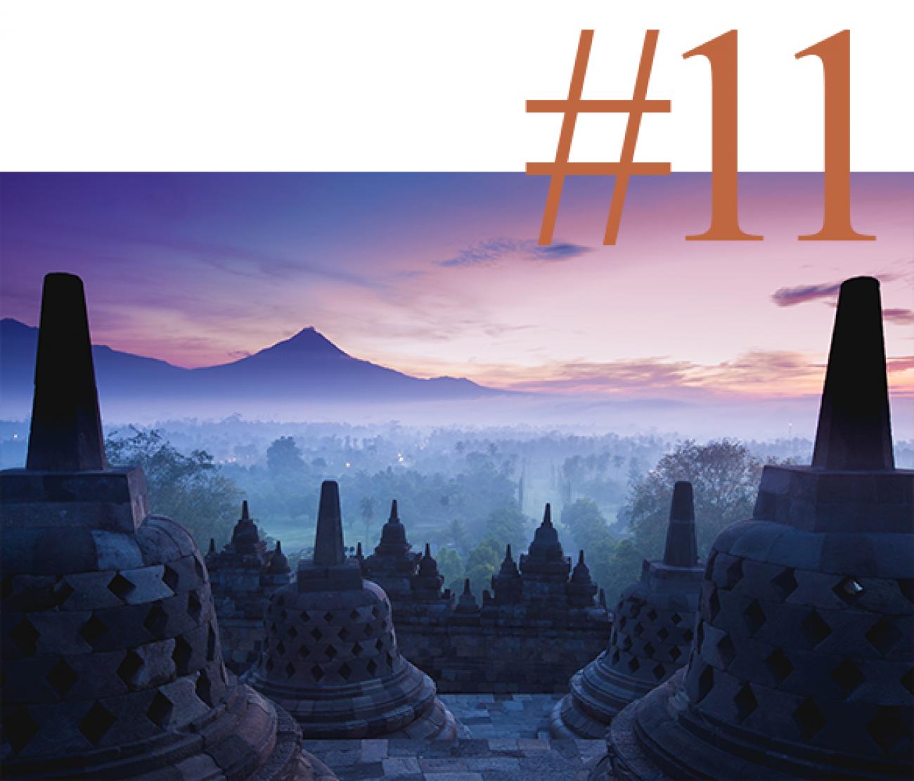 Borobudur at dusk