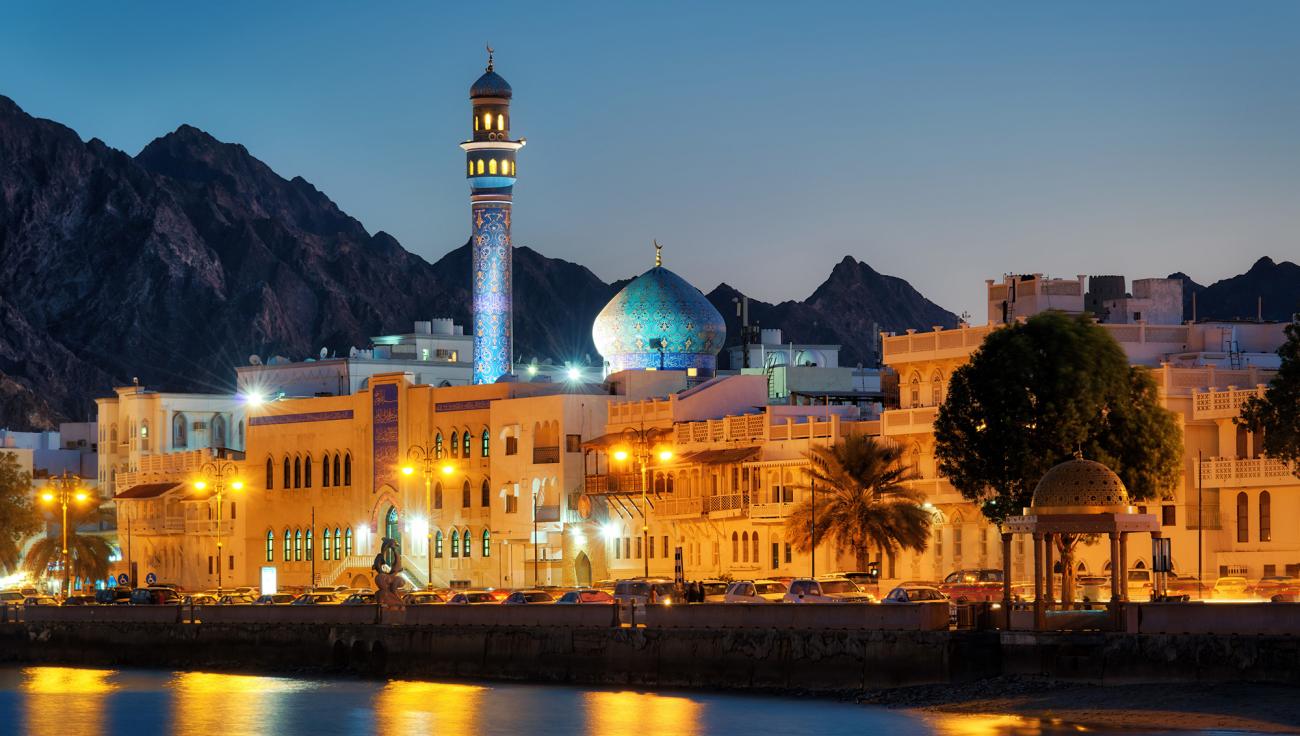 Muscat at night in Oman