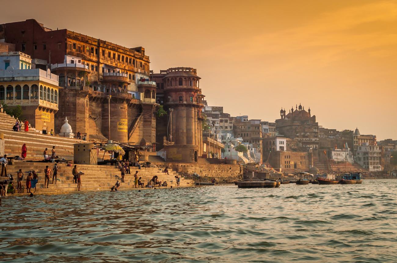 the Ganges running through Varanasi