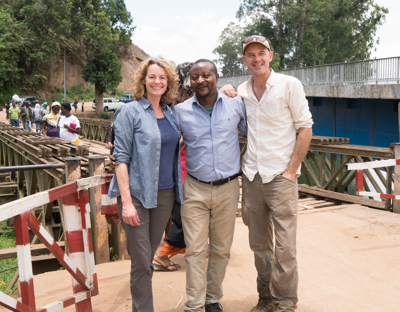 Kate Humble, Jonny Bealby and John