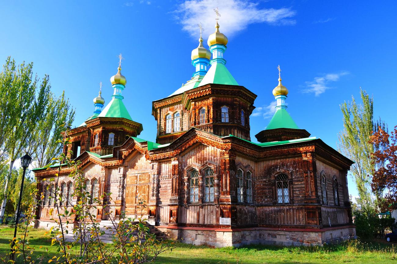 Explore the Karakol Orthodox Holy Trinity Cathedral 