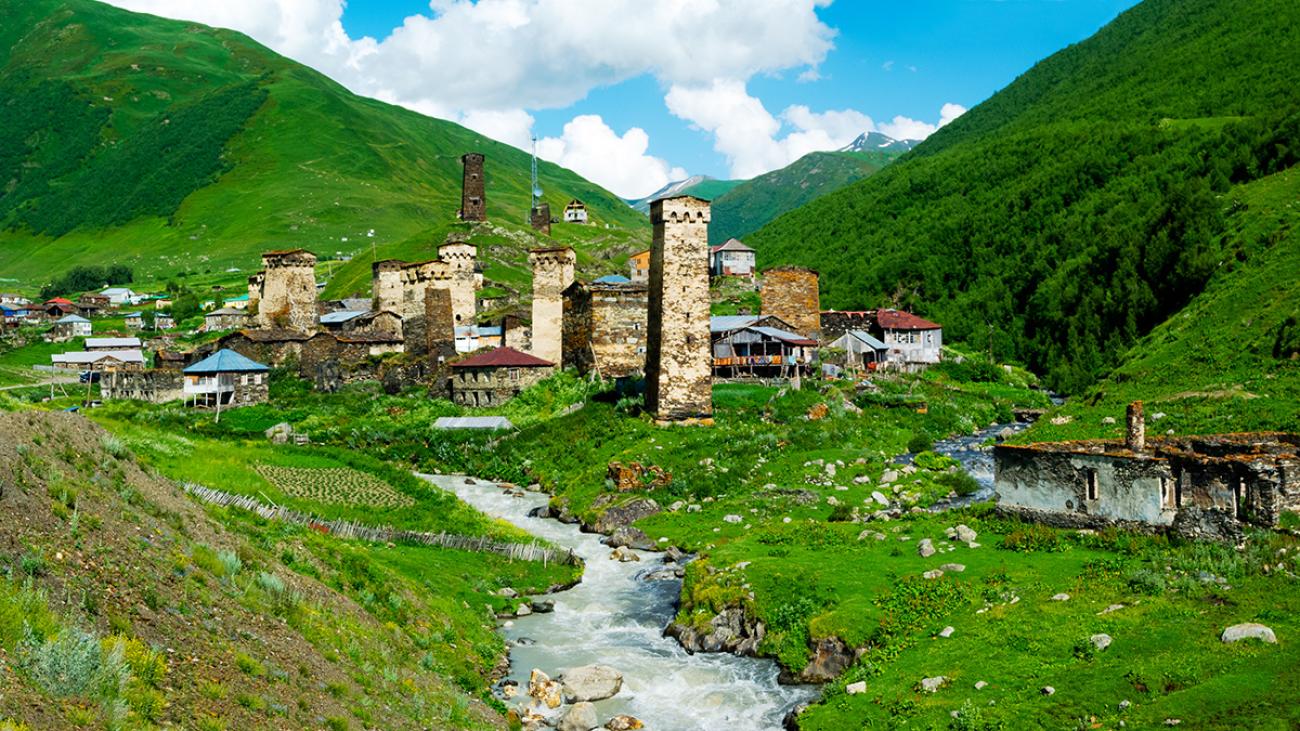 Ushguli village inGeorgia