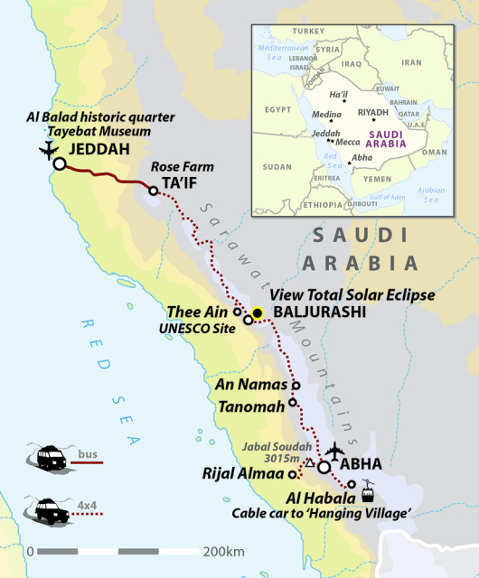 Mountains & Fortresses of Southern Saudi Arabia (Eclipse Special)
