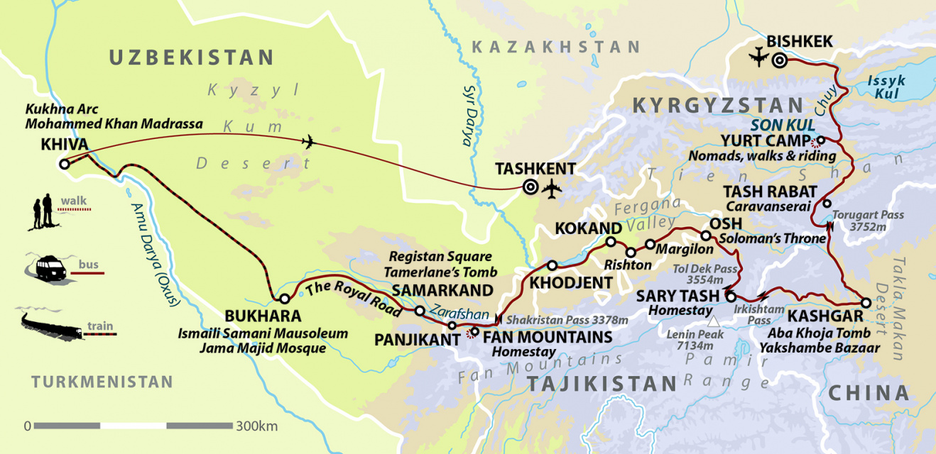 Silk Road Odyssey: Kyrgyzstan, China, Uzbekistan & Tajikistan
