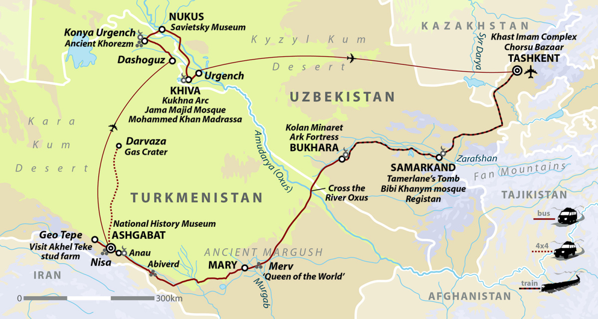 Uzbekistan & Turkmenistan: Cities of the Silk Road (Winter Routing (Christmas Departure))