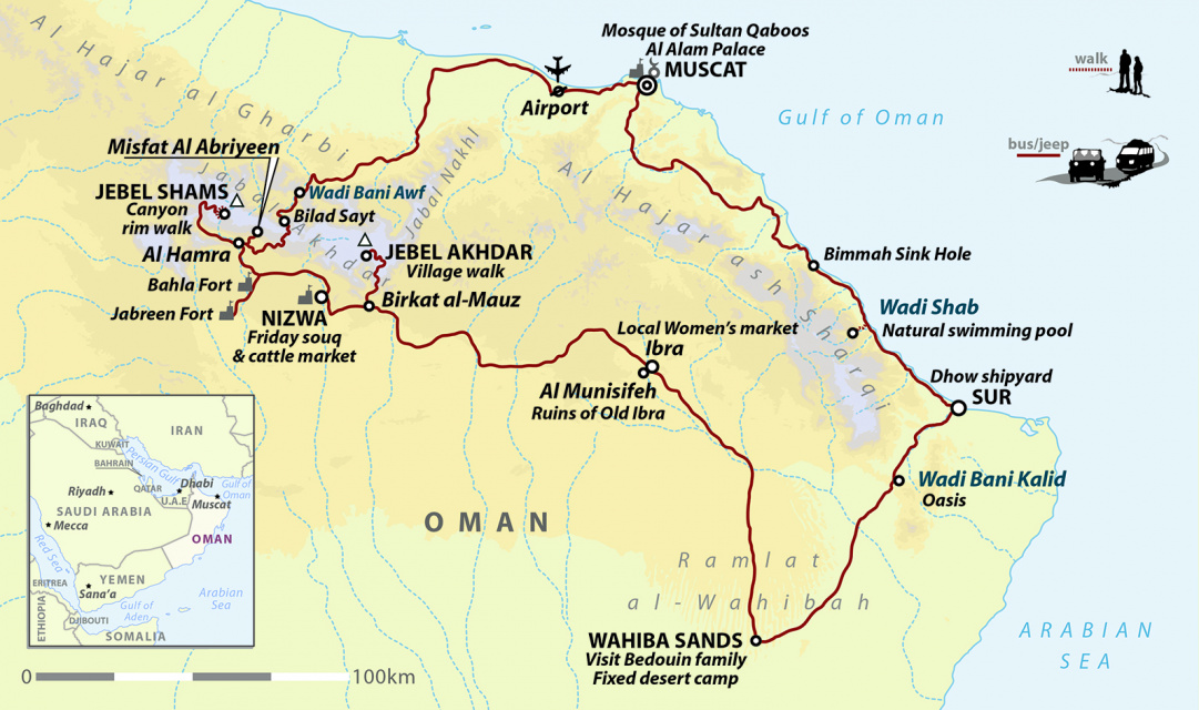 Northern Oman: Wadis, Mountains & Coasts