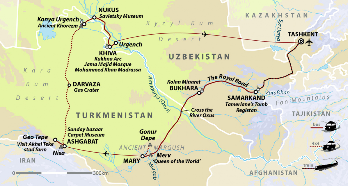 Uzbekistan & Turkmenistan: Cities of the Silk Road