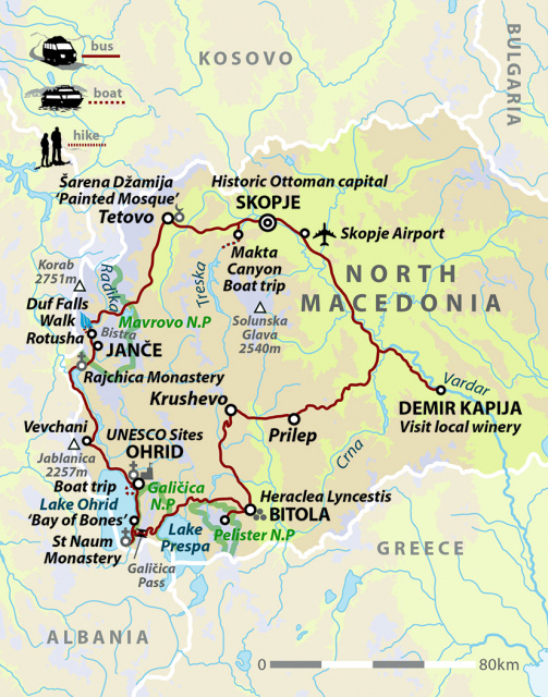 North Macedonia: Mountains, Lakes & Wine