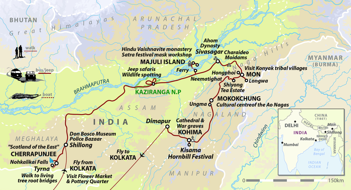 Nagaland: Living Tree Bridges & Villages of North-East India (Nagaland Hornbill Festival)