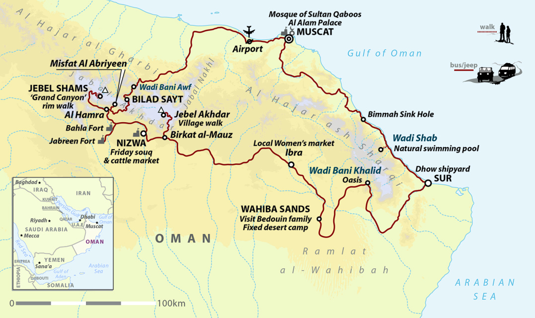 Northern Oman: Wadis, Mountains & Coasts