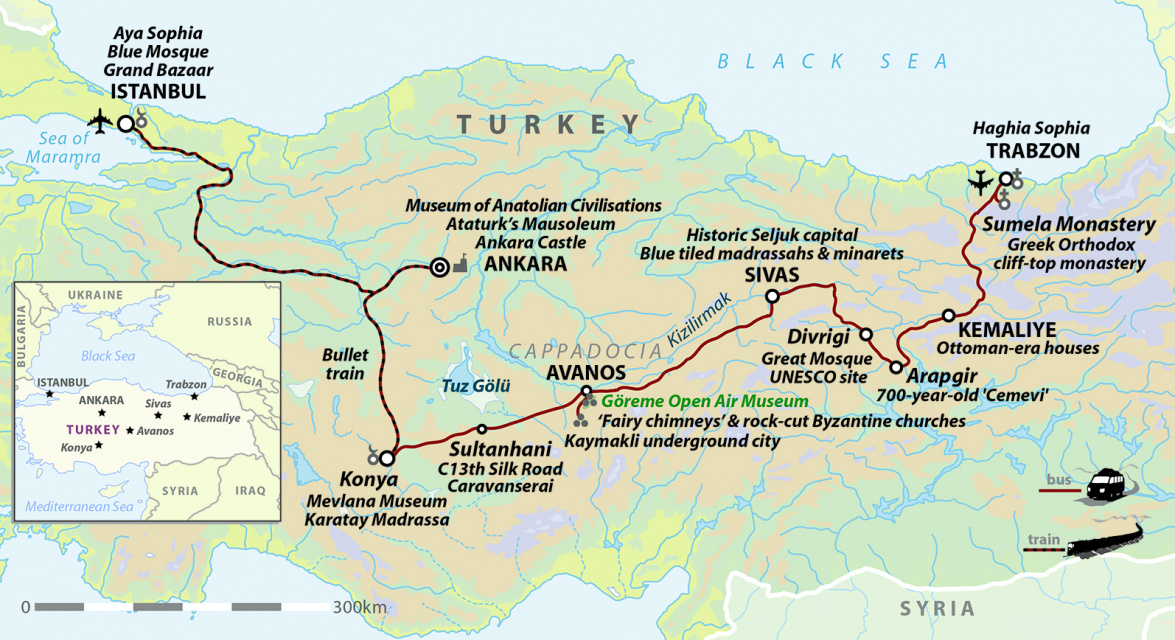 Turkey: Across The Anatolian Plateau to Istanbul