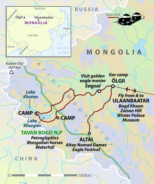 Mongolia Altai Golden Eagle Hunters Festival Tour