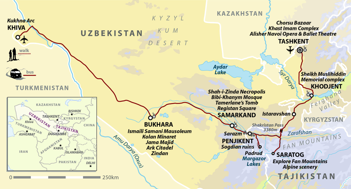 Uzbekistan & Tajikistan: Samarkand & The Fan Mountains