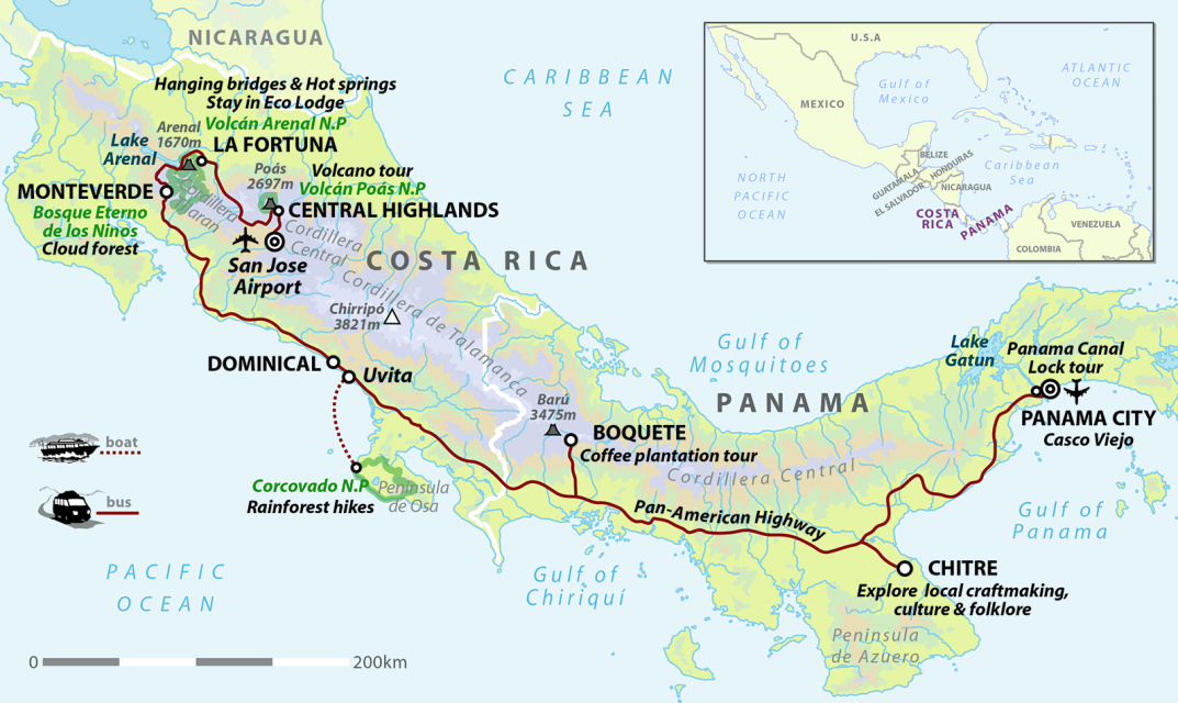 Costa Rica & Panama: Canal, Coffee & Volcanoes