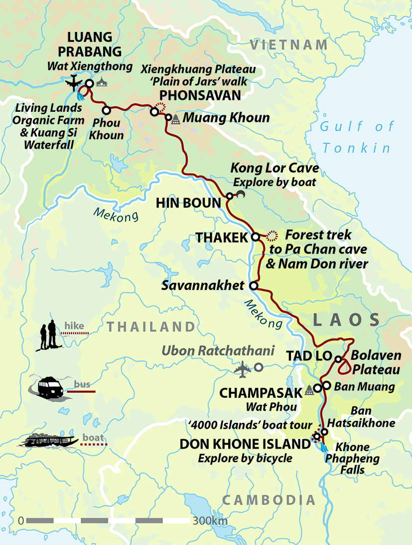 Laos Unlocked Map