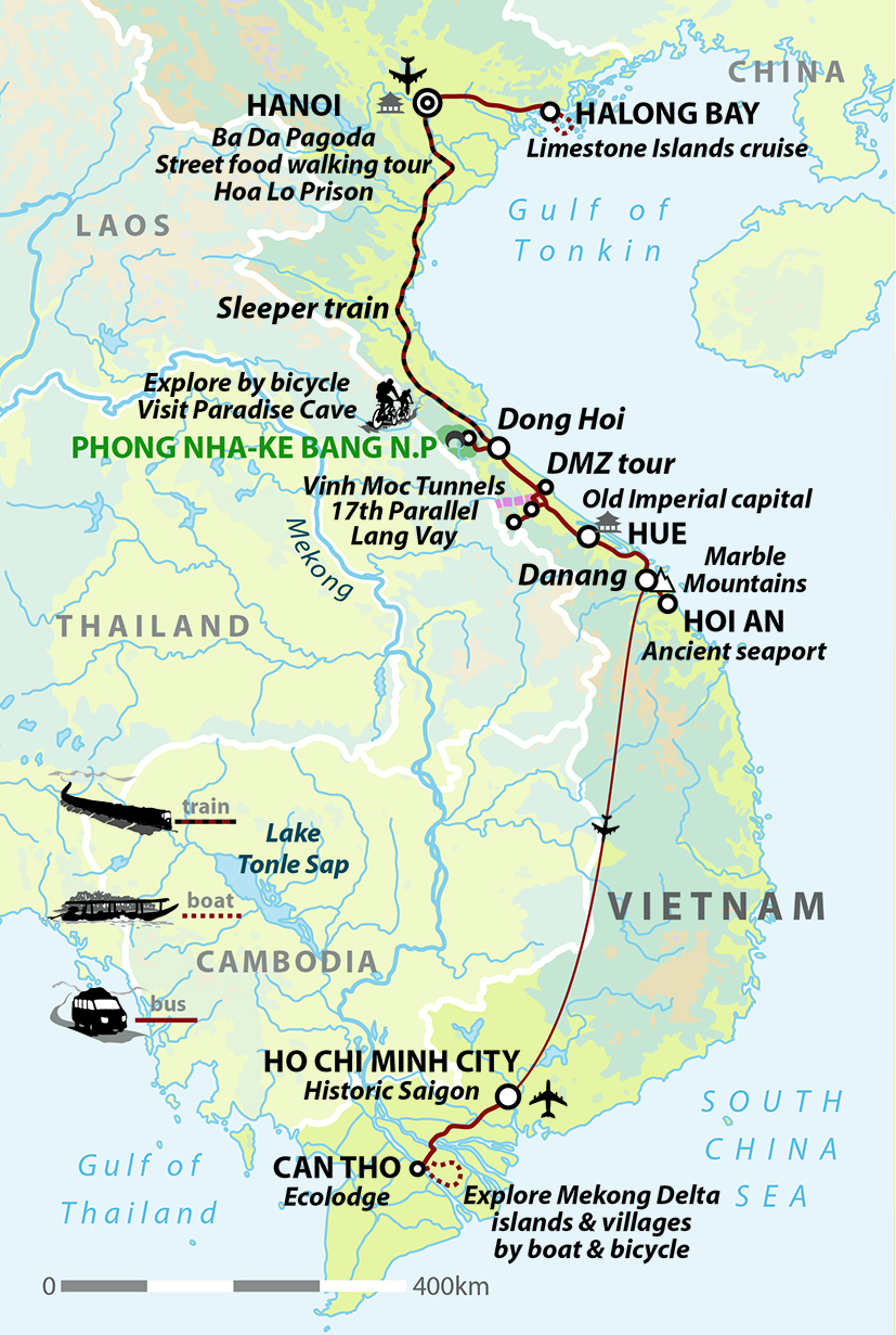 Vietnam Explorer Map