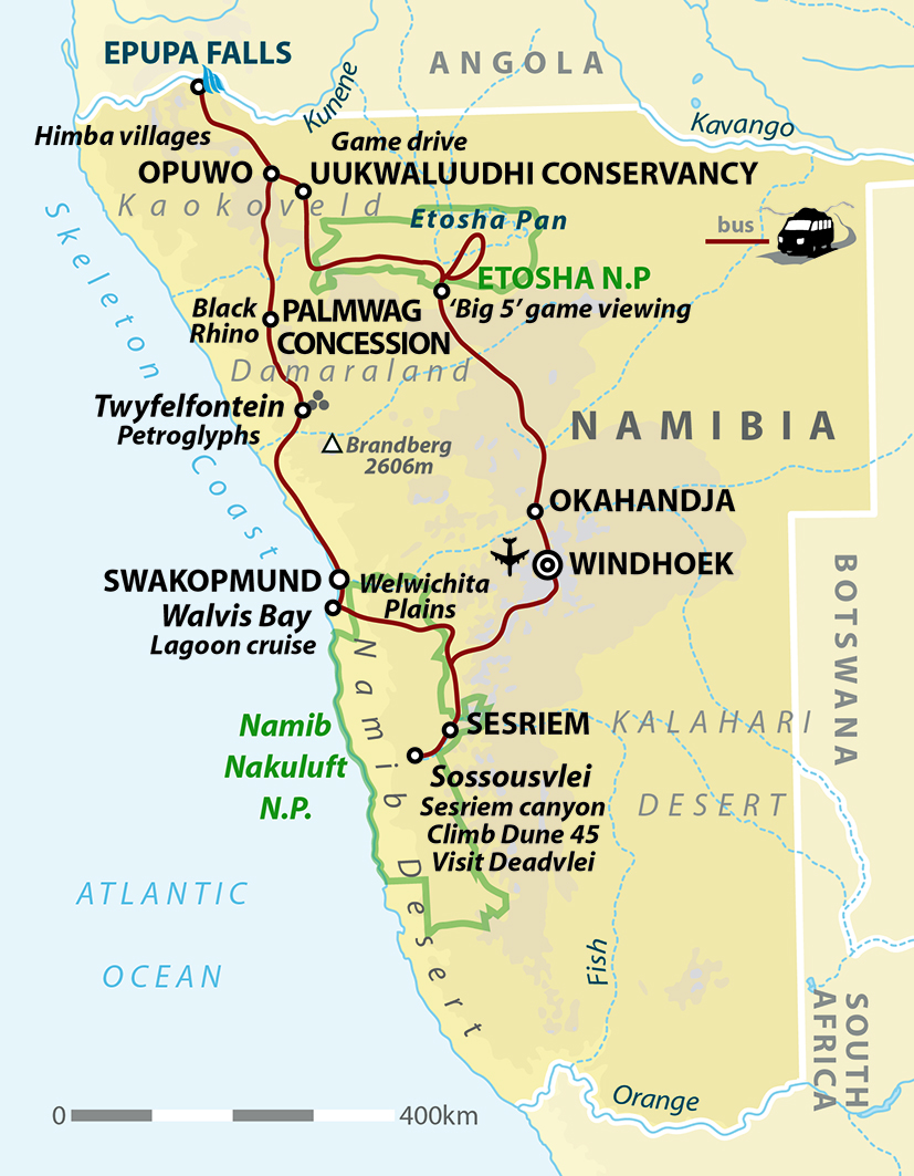 Namibia: Sands of Time Map