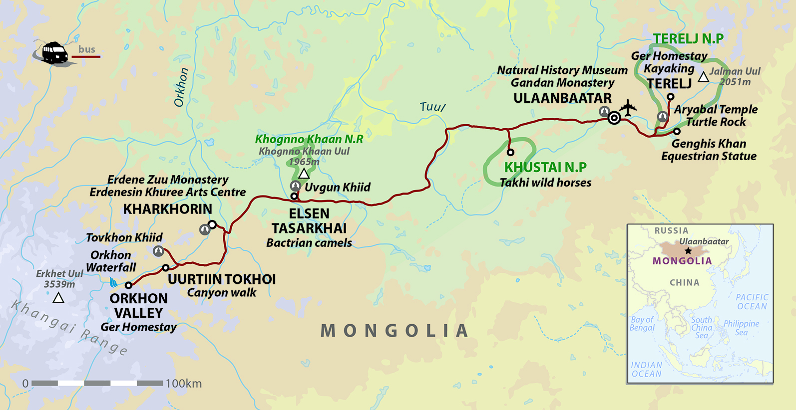 Mongolia: Nomads Of The Steppe Map