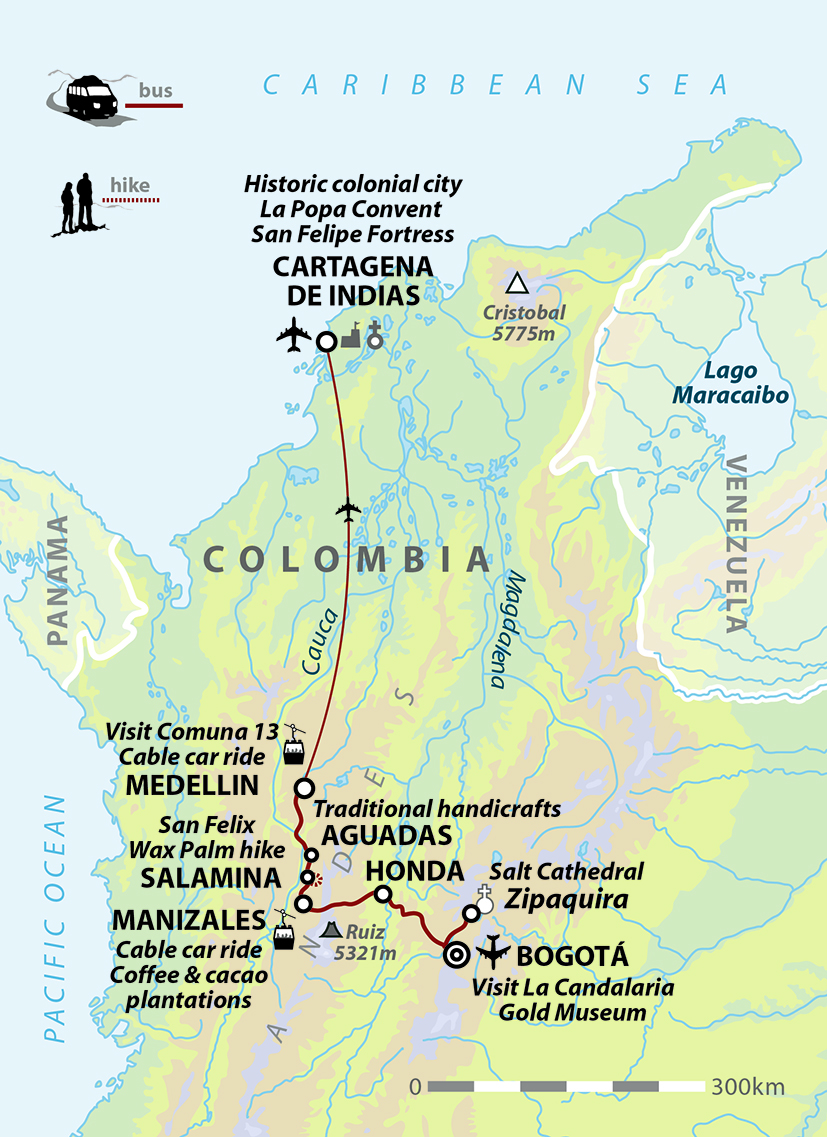 Viva Colombia Map